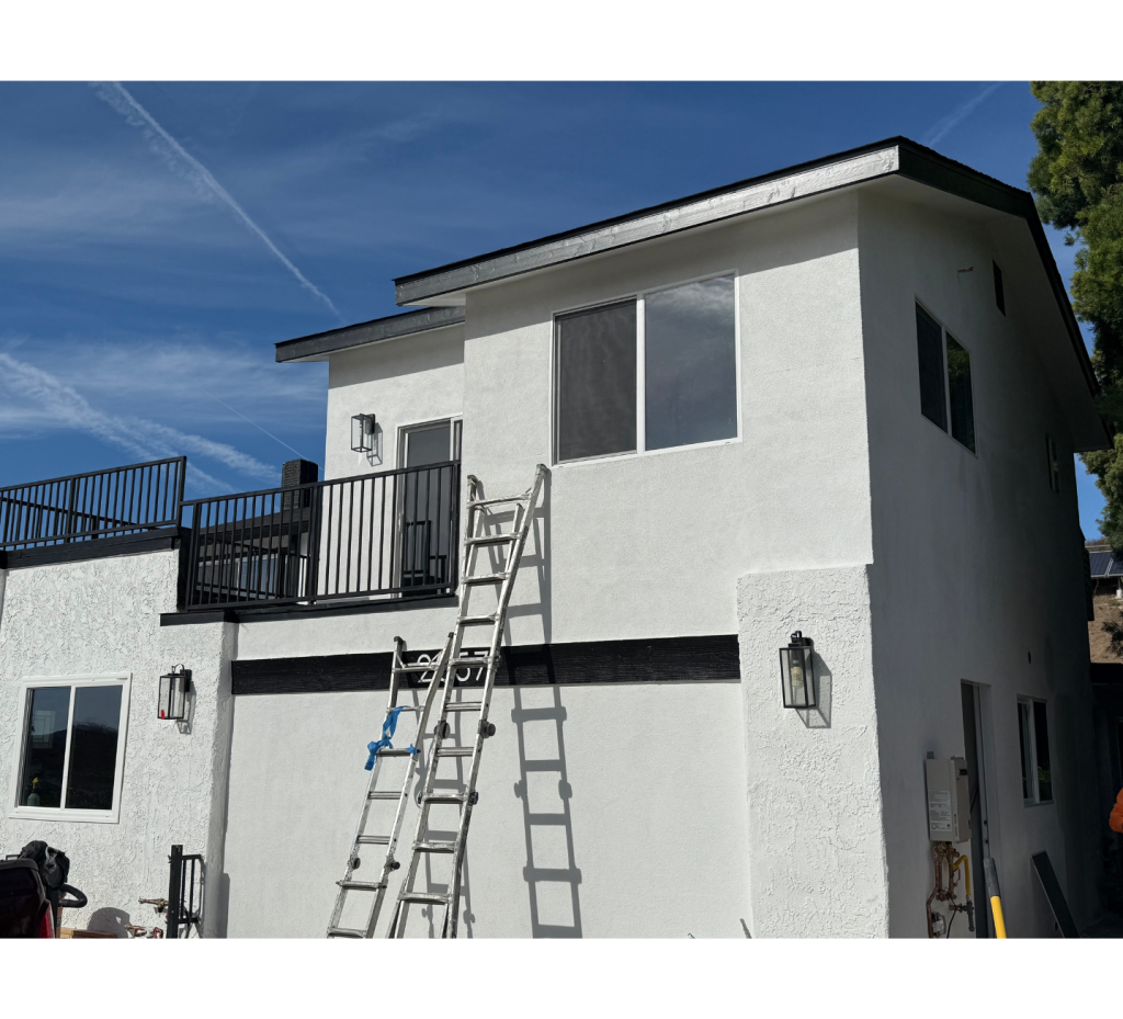 Almost Complete: White Home with Black Accents & Textured Flair