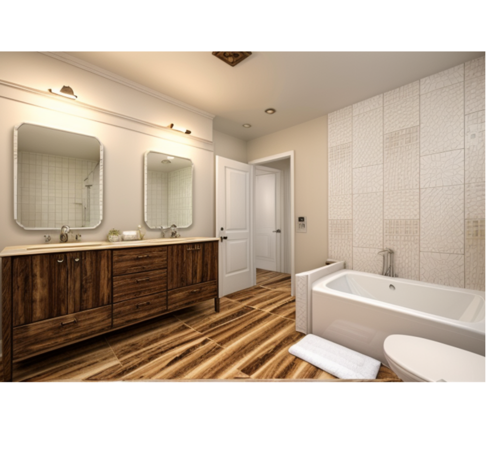 Rich Textures, Solid Craft: A Bathroom Built with Intention
