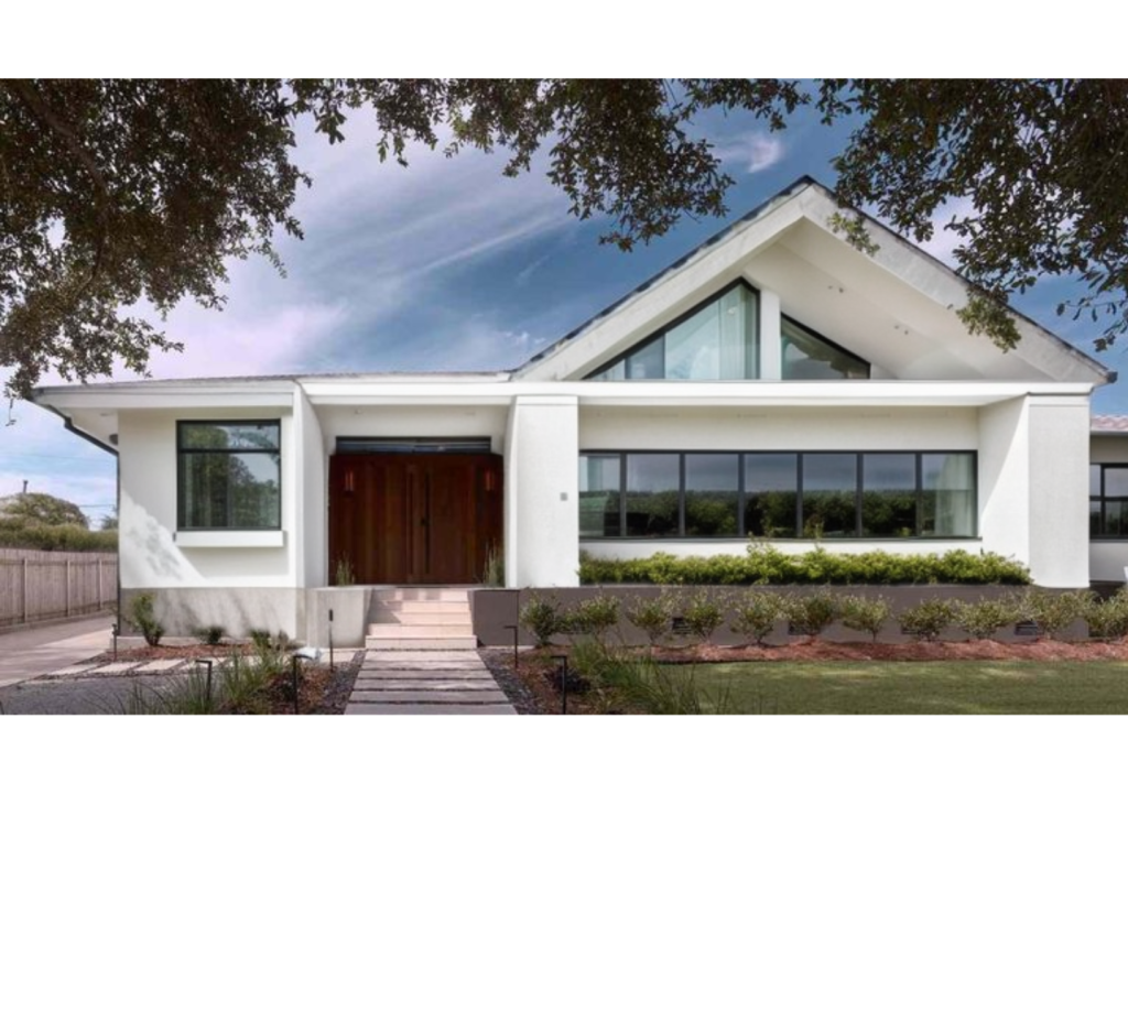 Striking Angles: Modern Design with Natural Accents