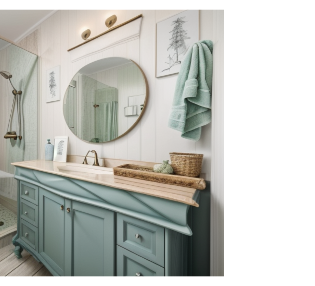 Soft Hues: A Tranquil Bathroom Retreat