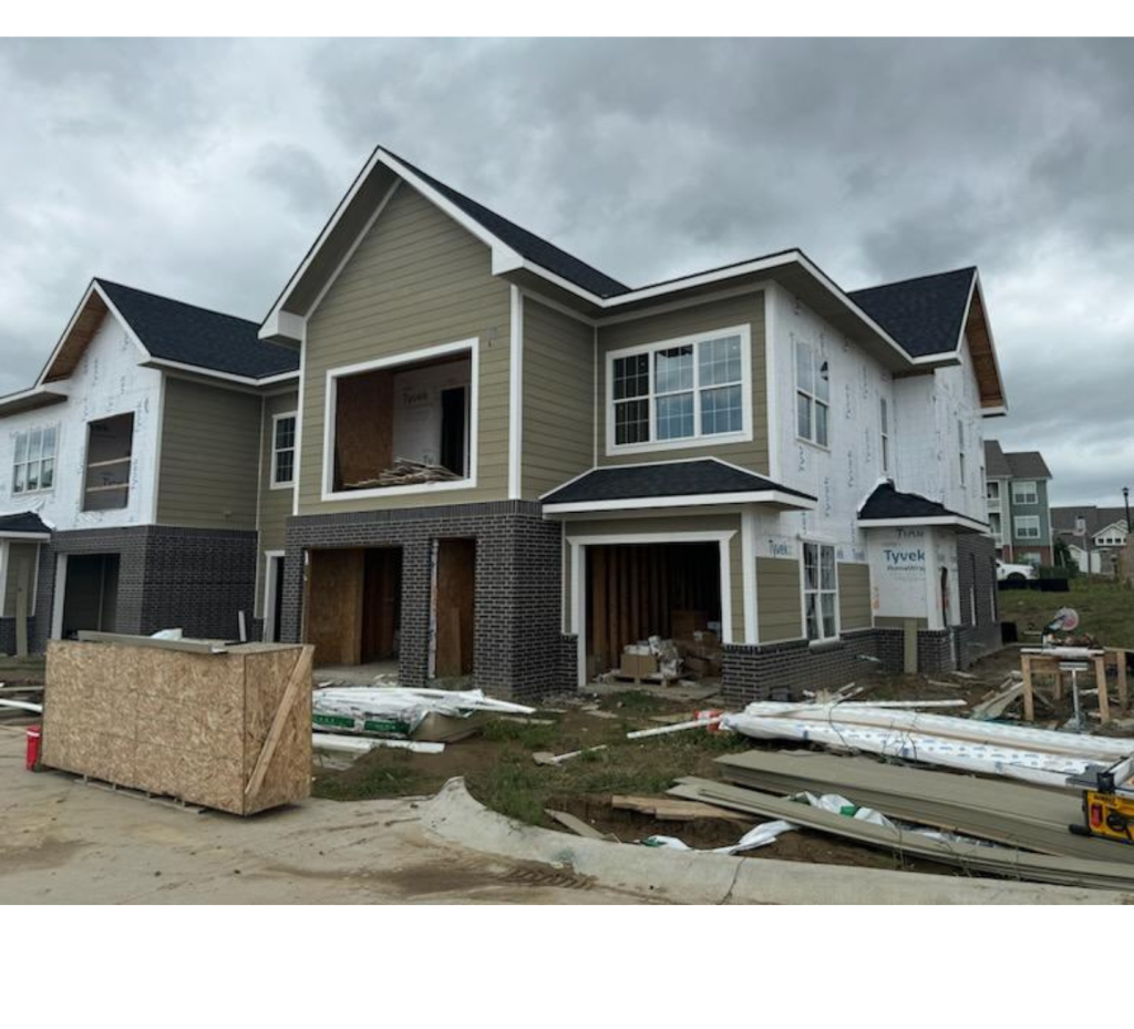Progress in Olive & Brick: A New Construction Townhome