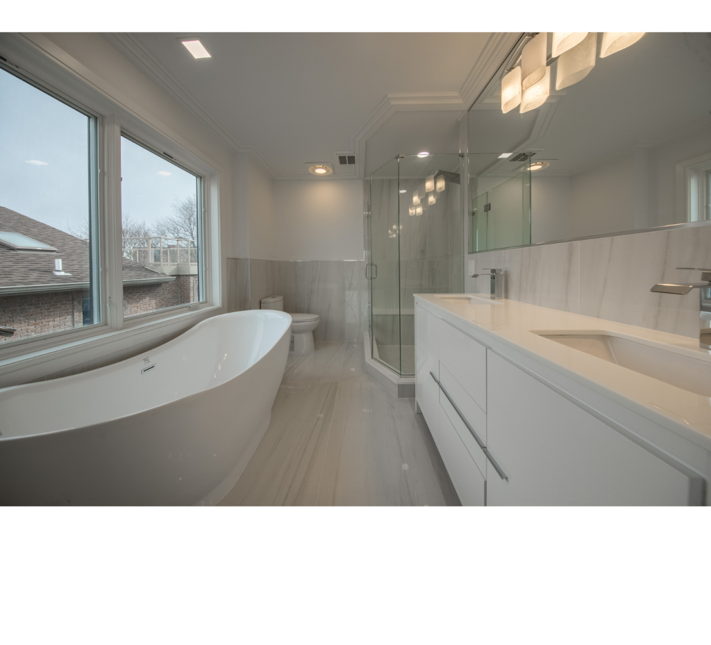 Bright Whites & Freestanding Elegance: A Spa-Like Bathroom