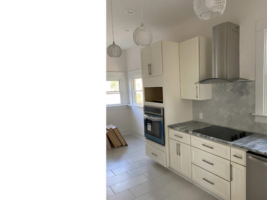 Bright & Airy Kitchen: White Cabinets & Light Granite