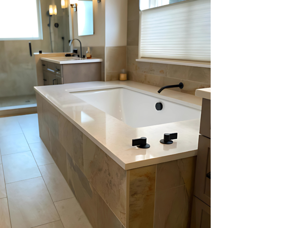 Relaxing Tub Deck: A Spa-Like Bathroom Feature