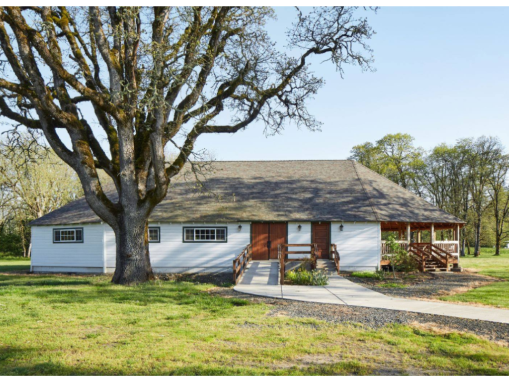 Gathering Place: A Unique White Structure