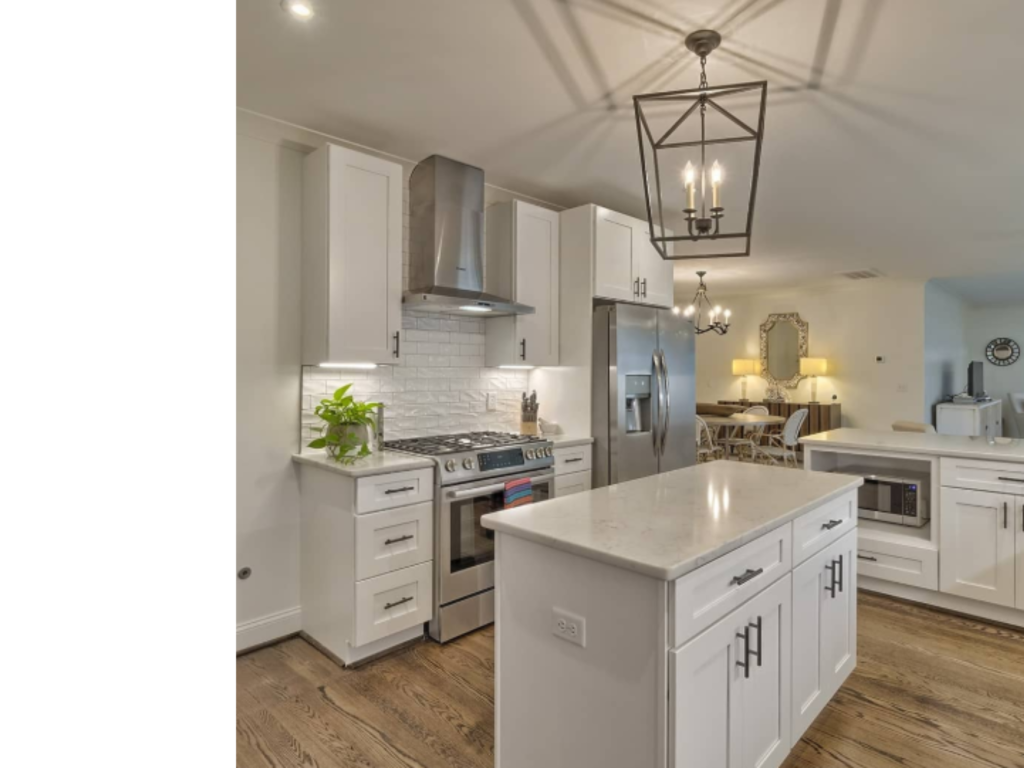 Bright & Open Flow: White Kitchen Connection