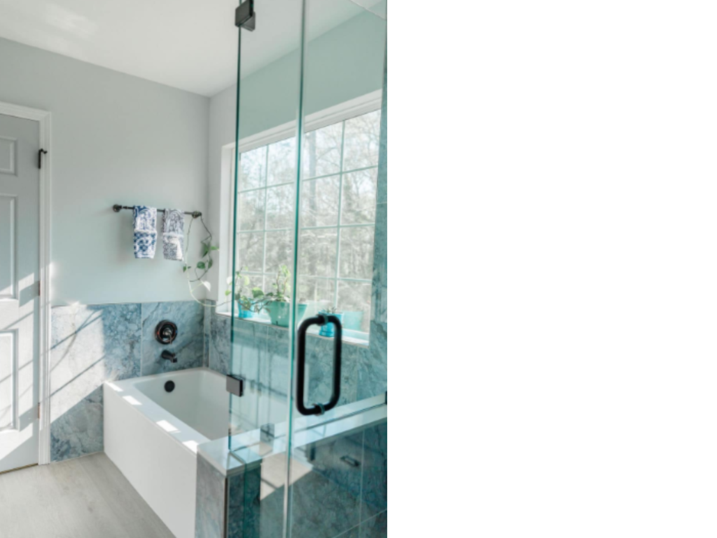 Shower with a View: Bright & Airy Bath