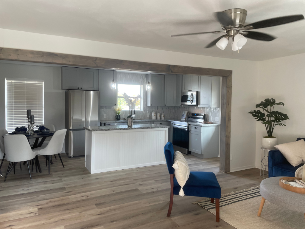 Open Concept Living: Seamless Kitchen & Living Flow