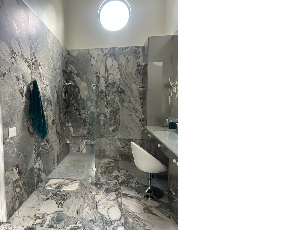Opulent Marble Retreat: A Symphony of Gray Tones