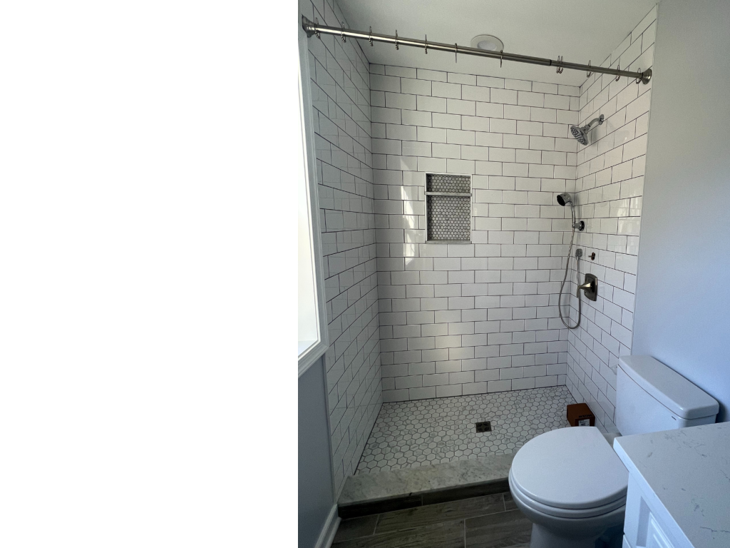 right & Functional: Classic Subway Tile Shower Space