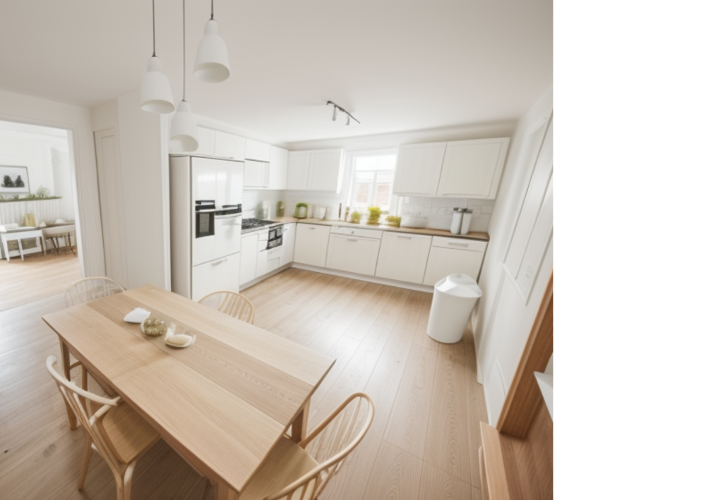Bright & Connected: Open Kitchen and Dining Space